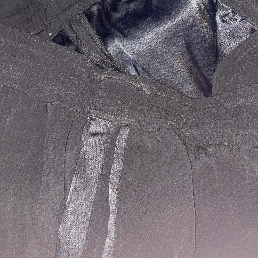 Vince Silk Tuxedo Jogger Pants, black Size large - Picture 10 of 10